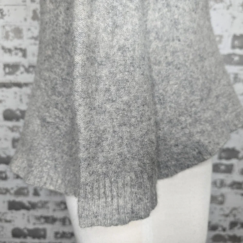 Chelsea & Theodore Cashmere Sweater Womens XL‎ Gray Zipper Pullover Long Sleeve